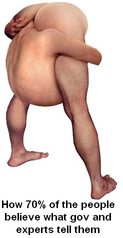 The average person refuses to look at the truth. Saying their head is in the sand is unfair to Ostriches